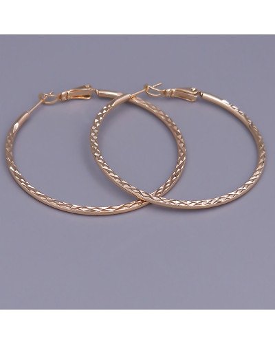 Сережки-кільця XР M&L. Позолота 18К. Діаметр: 35 мм. Товщина: 2 мм.