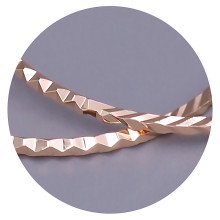 Сережки-кільця XР M&L. Позолота 18К. Діаметр: 50 мм. Товщина: 2 мм.