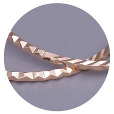 Сережки-кільця XР M&L. Позолота 18К. Діаметр: 50 мм. Товщина: 2 мм.