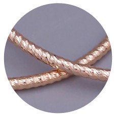 Сережки-кільця XР M&L. Позолота 18К. Діаметр: 45 мм. Товщина: 2 мм.