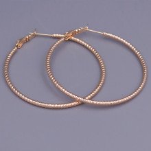 Сережки-кільця XР M&L. Позолота 18К. Діаметр: 45 мм. Товщина: 2 мм.