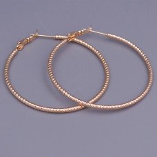 Сережки-кільця XР M&L. Позолота 18К. Діаметр: 45 мм. Товщина: 2 мм.