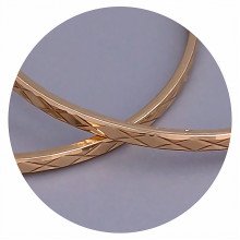 Сережки-кільця XР. Позолота 18К. Діаметр: 30 мм. Товщина: 2 мм.