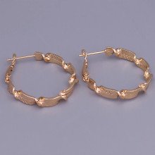 Сережки-кільця XР. Позолота 18К. Діаметр: 25 мм. Товщина: 5 мм.