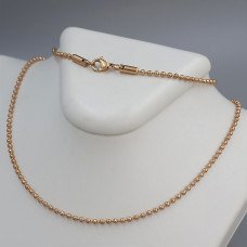 Ланцюжок Stainless Steel. Сталь. Позолота ЧВ. Довжина: 59 см. Ширина: 2 мм.