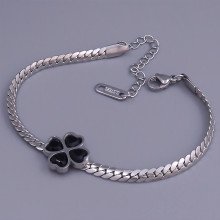 Браслет Stainless Steel. Сталь. Родій. Довжина: 17-22 см. Ширина: 14 мм.