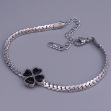 Браслет Stainless Steel. Сталь. Родій. Довжина: 17-22 см. Ширина: 14 мм.