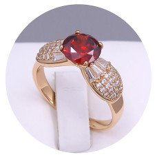 Каблучка XР. Позолота 18К. Камені: циркон. Є: 19р 20р