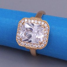 Каблучка XР. Позолота 18К. Камені: циркон. Є: 19р 20р