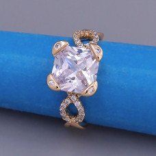Каблучка XР. Позолота 18К. Камені: циркон. Є: 16р 19р