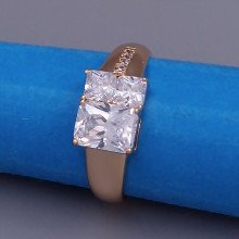 Каблучка XР. Позолота 18К. Камені: циркон. Є: 17р 18р 19р