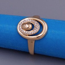 Каблучка XР. Позолота 18К. Камені: циркон. Є: 16р 17р 18р 19р