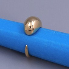 Каблучка Stainless Steel. Сталь. Позолота з лимонним відтінком. Є: 16р