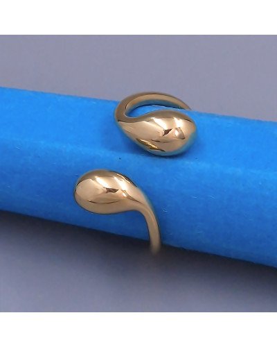 Каблучка Stainless Steel. Сталь. Позолота з лимонним відтінком. Є: 16р