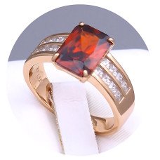 Каблучка XР. Позолота 18К. Камені: циркон. Є: 19р 20р
