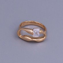 Каблучка XР. Позолота 18К. Камені: циркон. Є: 16р 18р