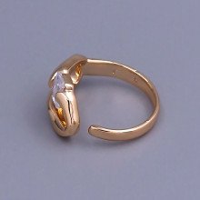 Каблучка XР. Позолота 18К. Камені: циркон. Є: 16р 18р