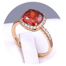 Каблучка XР. Позолота 18К. Камені: циркон. Є: 19р