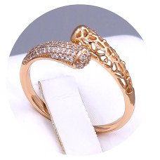 Каблучка XР. Позолота 18К. Камені: циркон. Є: 17р 18р 19р 20р