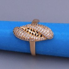 Каблучка XР. Позолота 18К. Камені: циркон. Є: 17р
