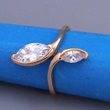 Каблучка XР. Позолота 18К. Камені: циркон. Є: 16р 17р 18р 20р