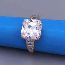 Каблучка XР. Позолота 18К. Камені: циркон. Є: 19р 20р