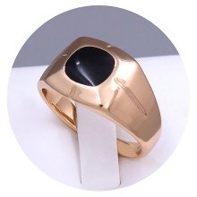 Печатка XР з чорною емаллю. Позолота 18К. Ширина: 13 мм. Є: 19р 20р 21р 22р 23р 21
