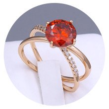 Каблучка XР. Позолота 18К. Камені: циркон. Є: 19р 20р