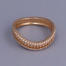 Каблучка XР. Позолота 18К. Камені: циркон. Є: 19р 20р