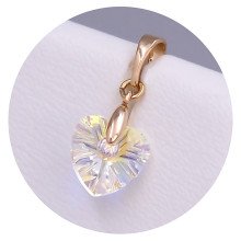 Кулон XР. Позолота 18К. Камені: Swarovski бензинового кольору. Довжина: 19 мм. Ширина: 10 мм.