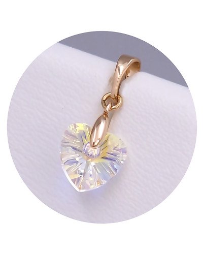 Кулон XР. Позолота 18К. Камені: Swarovski бензинового кольору. Довжина: 19 мм. Ширина: 10 мм.