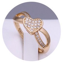 Каблучка XР. Позолота 18К. Камені: циркон. Є: 17р 18р