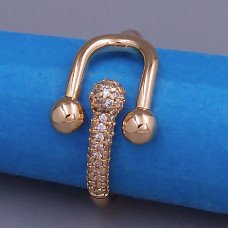 Каблучка XР. Позолота 18К. Камені: циркон. Є: 16р 18р