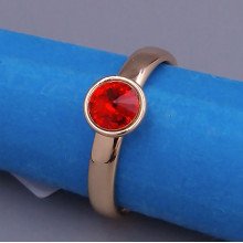 Каблучка XР. Позолота 18К. Камені: Swarovski. Є: 16р роз'єм