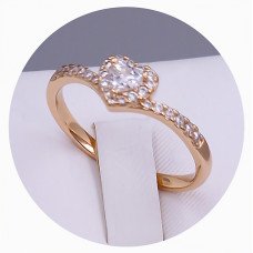 Каблучка XР. Позолота 18К. Камені: циркон. Є: 19р 20р