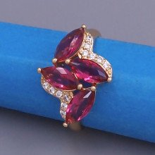 Каблучка XР. Позолота 18К. Камені: циркон. Є: 16р