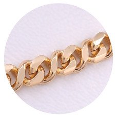 Ланцюжок XР. Позолота 18К. Довжина: 50 см. Ширина: 5 мм.