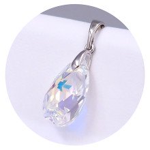 Кулон ХР. Родій. Камені: Swarovski. Довжина: 25 мм. Ширина: 10 мм.