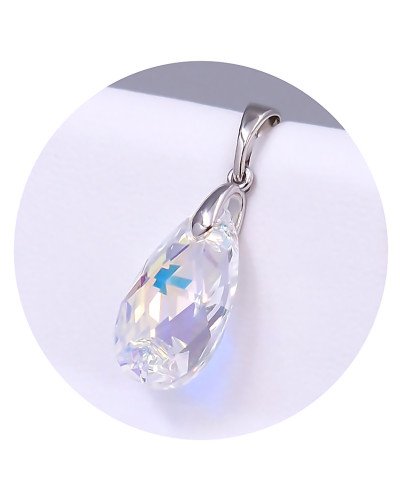 Кулон ХР. Родій. Камені: Swarovski. Довжина: 25 мм. Ширина: 10 мм.