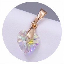 Кулон XР. Позолота 18К. Камені: Swarovski бензинового кольору. Довжина: 18 мм. Ширина: 7 мм.