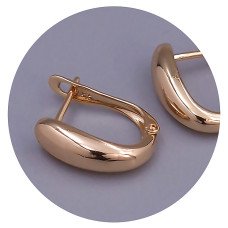 Сережки ХР. Позолота 18К. Довжина: 15 мм. Ширина: 4 мм.