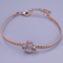 Браслет Stainless Steel. Сталь. Позолота ЧВ. Камені: білий циркон. Довжина: 17-22 см. Ширина: 14 мм.