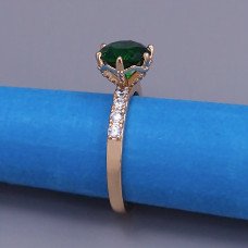 Каблучка XР. Позолота 18К. Камені: циркон. Є: 19р