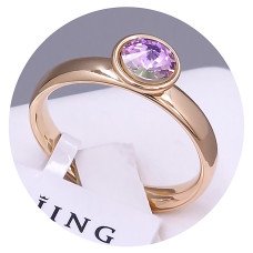 Каблучка XР. Позолота 18К. Камені: Swarovski. Є: 18р роз'єм