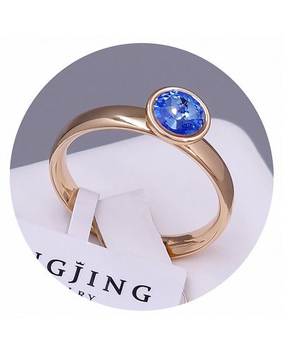 Каблучка XР. Позолота 18К. Камені: Swarovski. Є: 16р роз'єм