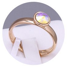 Каблучка XР. Позолота 18К. Камені: Swarovski бензинового кольору. Є: 16р 18р роз'єм