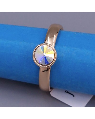 Каблучка XР. Позолота 18К. Камені: Swarovski бензинового кольору. Є: 16р 18р роз'єм