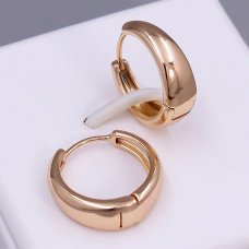 Сережки ХР. Позолота 18К. Діаметр: 20 мм. Ширина: 7 мм.