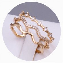 Каблучка XР. Позолота 18К. Камені: циркон. Є: 16р 18р