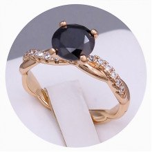 Каблучка XР. Позолота 18К. Камені: циркон. Є: 16р 19р